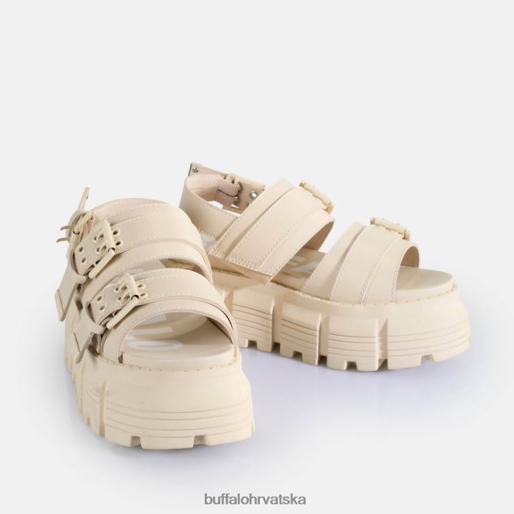 krema Buffalo ava sandale s platformom veganske |sandale TDD6T519